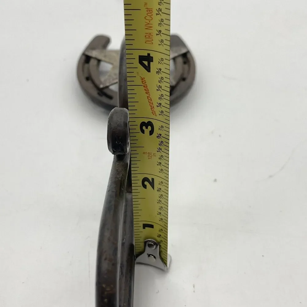 VTG Arrowhead Horseshoe Star Wall Hooks Set 2 Metal Coat Hat Rack‎ Western Ranch